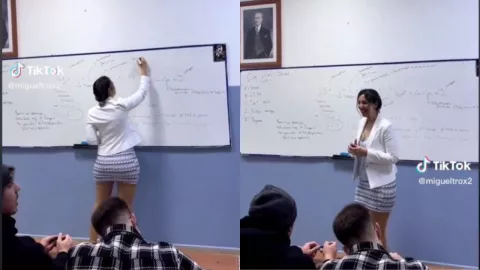 Maestra de química enamora redes