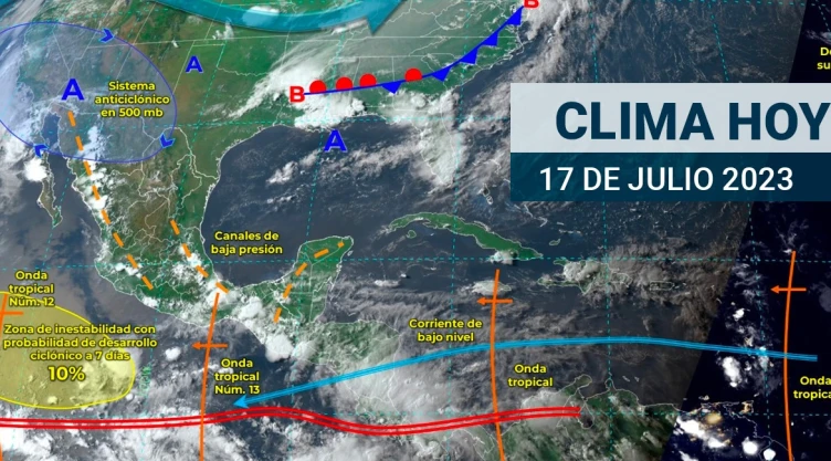 ¿Cómo será el clima este lunes 17 de julio por la onda tropical?