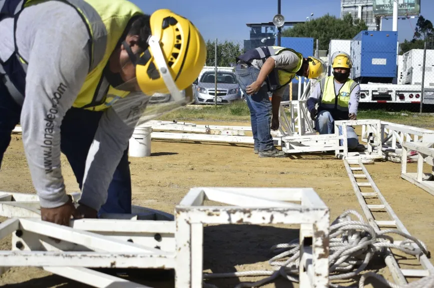 Así va la construcción del Centro de Acopio.