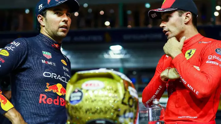 GP de Singapur Checo Pérez irá por Charles Leclerc