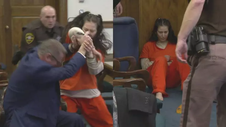 VIDEO: Mujer mata a su novio y ataca a su abogado durante una audiencia