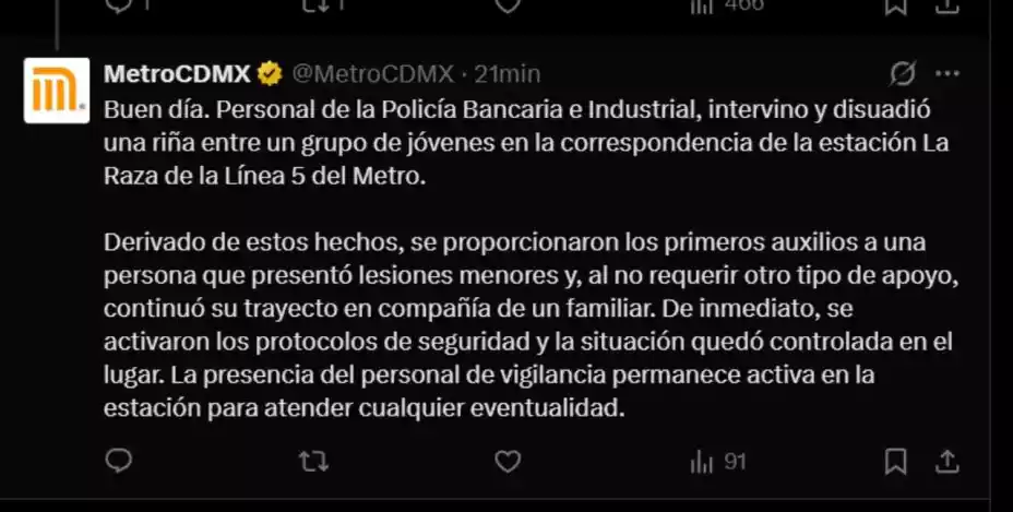 Metro-riña