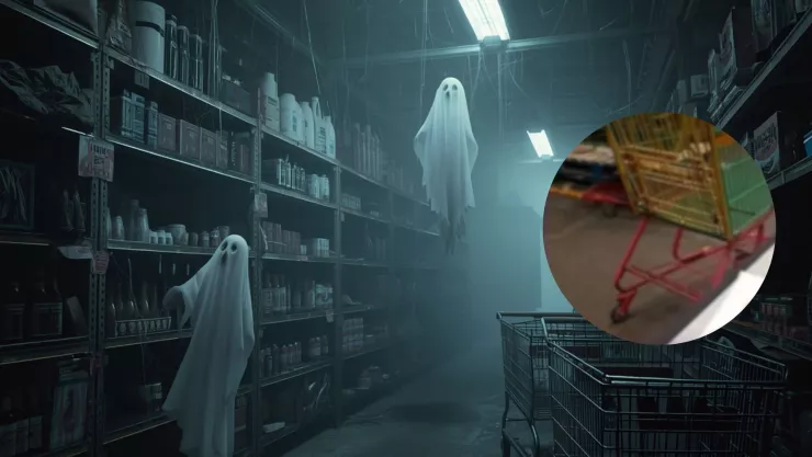¡Impactante video! ¿Fenómeno paranormal? Captan carritos de súper que se mueven sin explicación