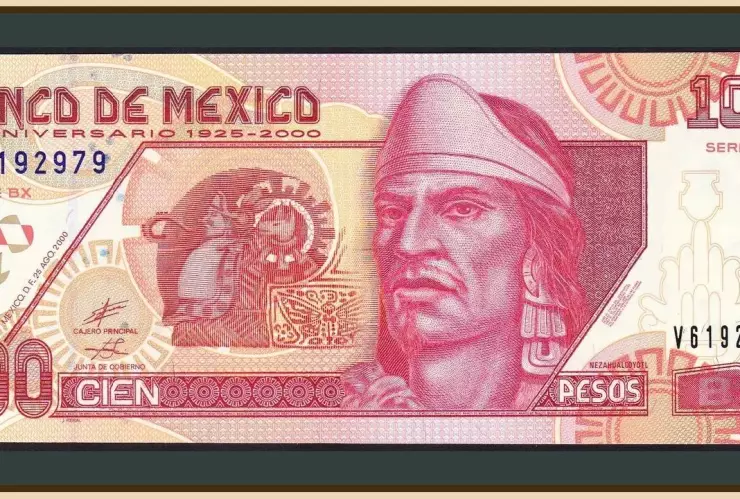 Billete de 100 pesos mexicanos