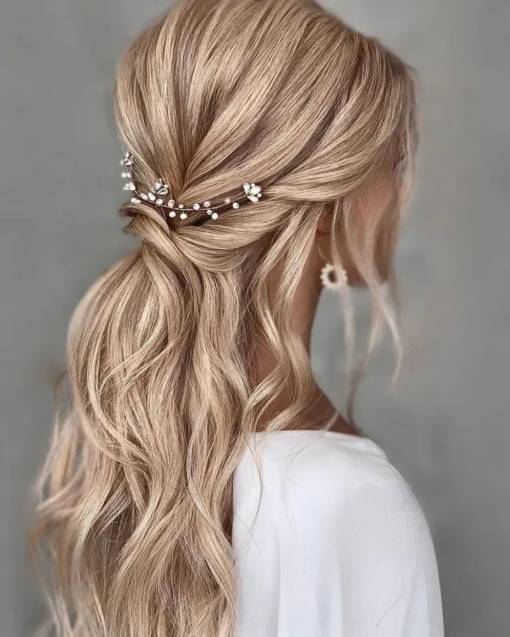 39 ideas de peinados semi recogidos elegantes: puede ser en cabello lacio o chino y te verás preciosa