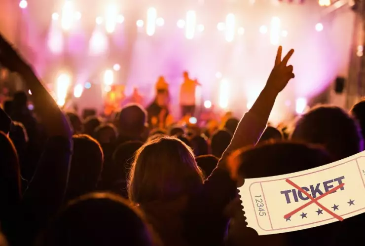 Boleto falso en los conciertos
