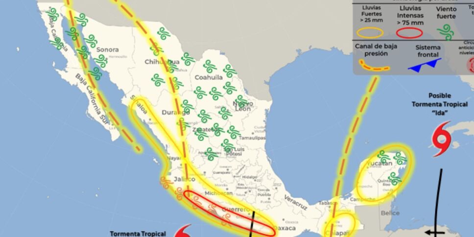 clima mexico 27 de agosto