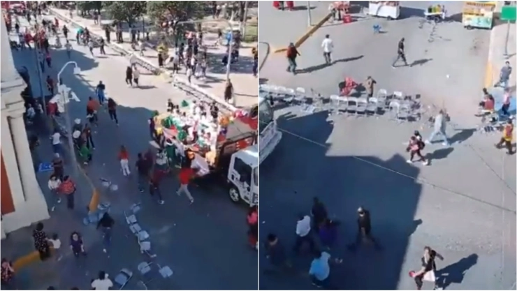 Linares, Nuevo León balacera desfile 20 de noviembre panico asistentes