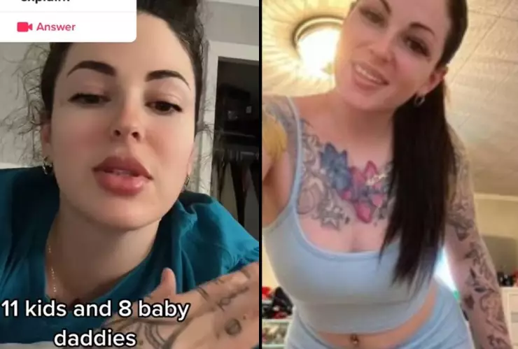 Mujer presume que tiene 11 hijos de 8 padres distintos y quiere tener más
