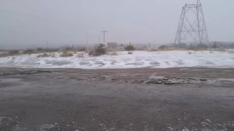 Pronostican lluvias y nieve en La Rumorosa en Tecate este martes 11 de marzo de 2025