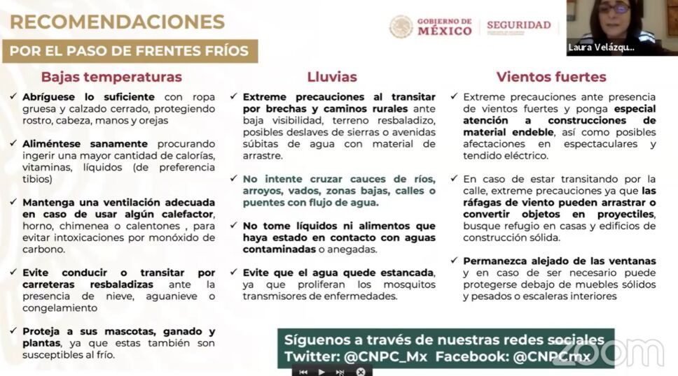recomendaciones frente frio