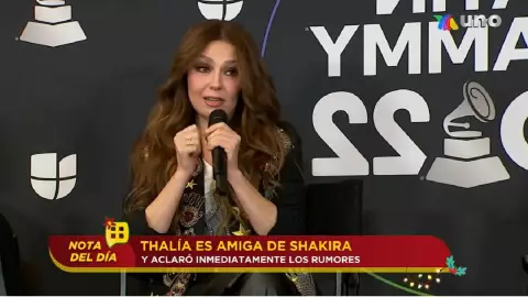 thalia desmiente pelea con shakira