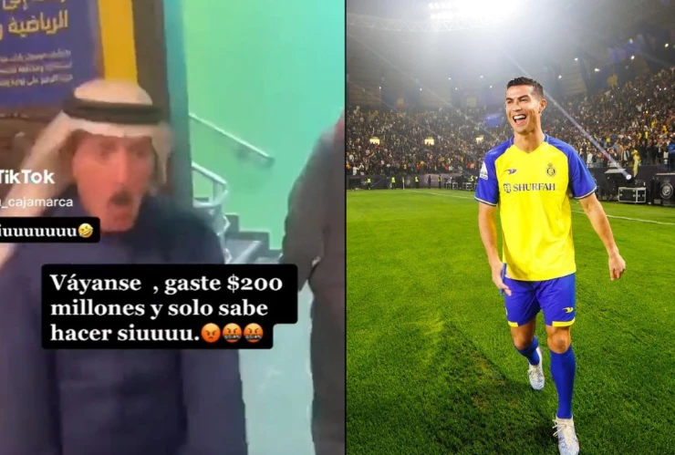 Jeque árabe explota con Crisitano Ronaldo.