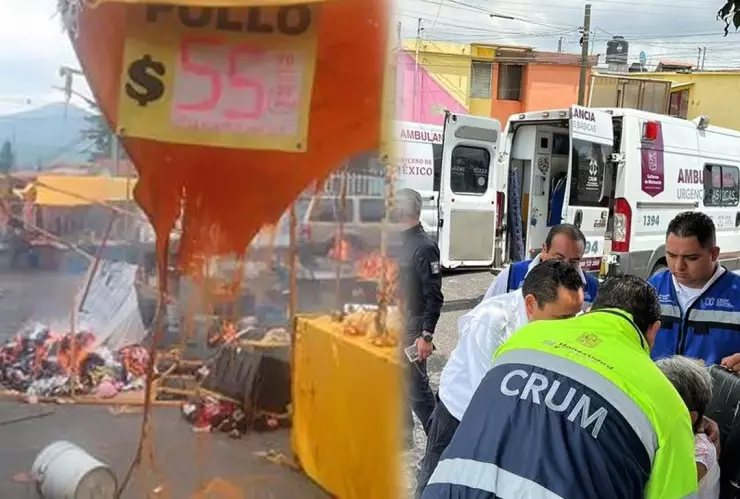 Explota tanque en tianguis de Morelia