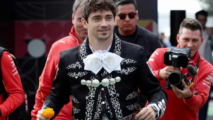 Charles Leclerc llega al Gran Premio de Mexico