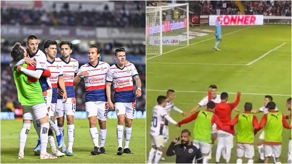 ¿Fue burla_ Así celebró Chivas su victoria frente Gallos Blancos