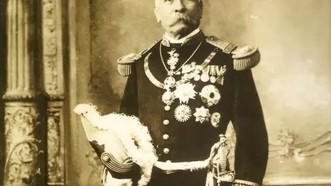 Retrato de Porfirio Díaz en uniforme militar