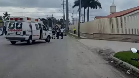 Se registra fuerte accidente en avenida López Portillo pipa arrolla a persona en Cancún
