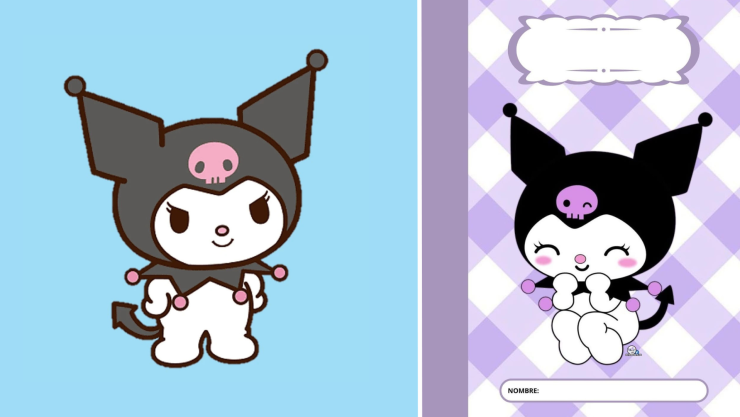 Kuromi - 3 ideas creativas para decorar cuadernos