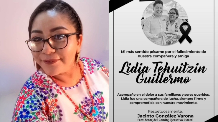 Lidia Tehuitzin Guillermo, excandidata de Morena