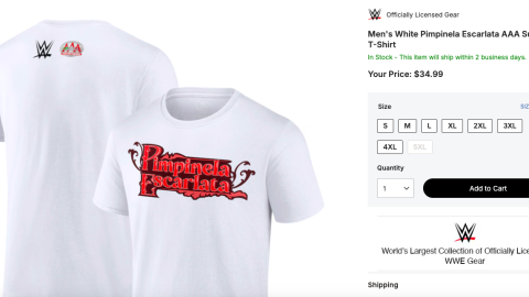 playera de pimpinela escarlata en wwe y aaa | playeras wwe y aaa