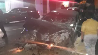 Conductor se queda dormido al volante e impacta casa en Tlaxcala