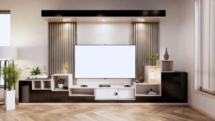 muebles minimalista para televisión