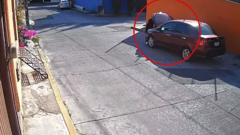 Robo en Morelos; Así captaron al ladrón de autopartes en Cuernavaca