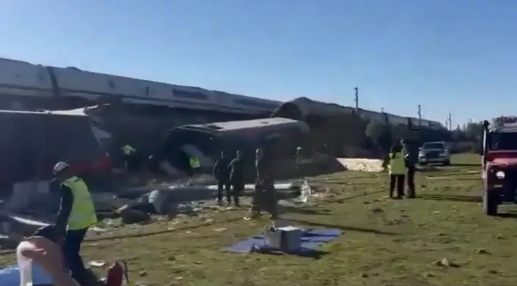 Accidente de trenes en España.