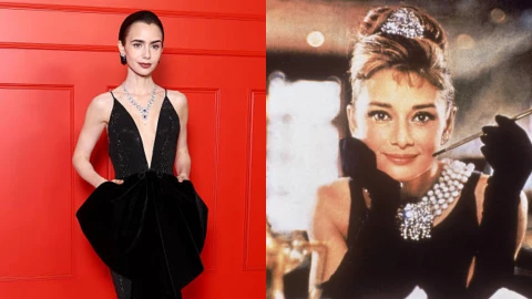 Lily Collins y Audrey Hepburn