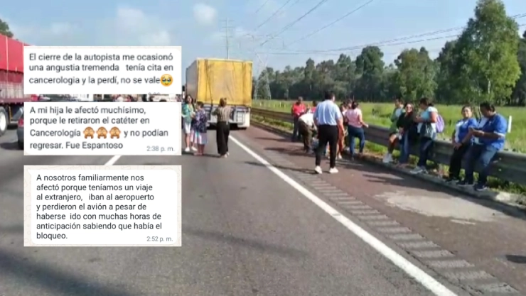 Cierre en la autopista México-Puebla