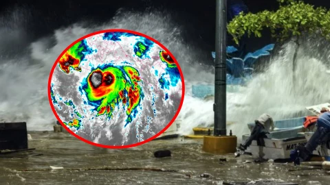 HURACÁN ERICK TOCA TIERRA HOY 19 DE JUNIO EN OAXACA