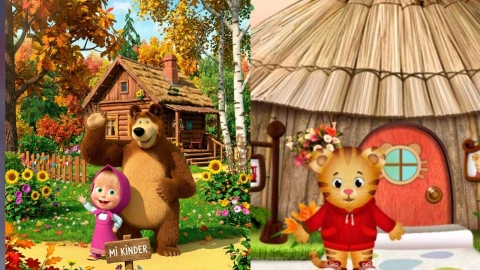 Masha y el Oso y Daniel Tigre volver a la escuela