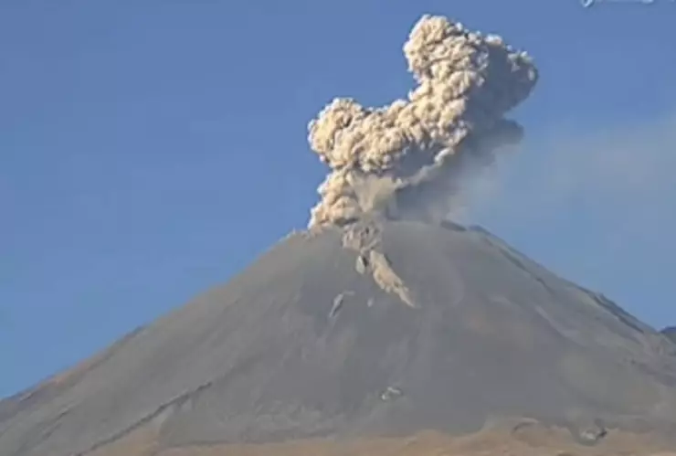volcán popocatépetl 27 de enero