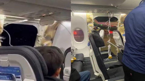 ¡De terror! Avión pierde una ventana en pleno vuelo