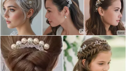 peinados con peineta niñas y adultas