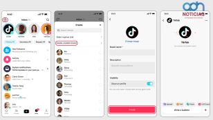  Así se vería el Tablón de Noticias de TikTok 