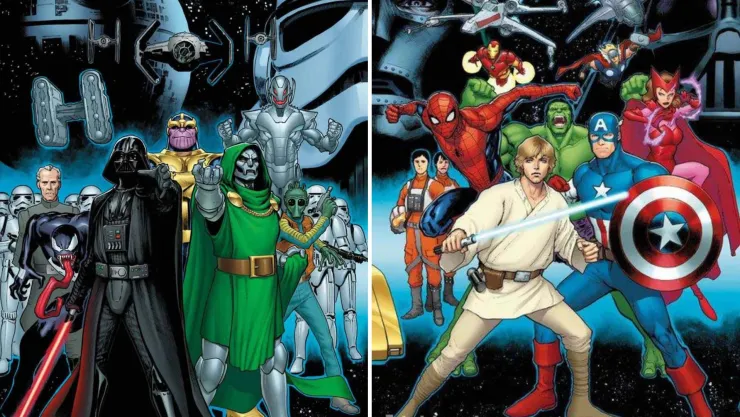 Comic de crossover Star Wars y Marvel