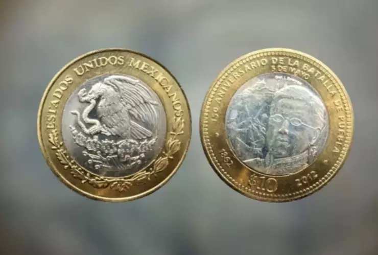 Así es la moneda de la Batalla de Puebla por la que pagan hasta 1 millón