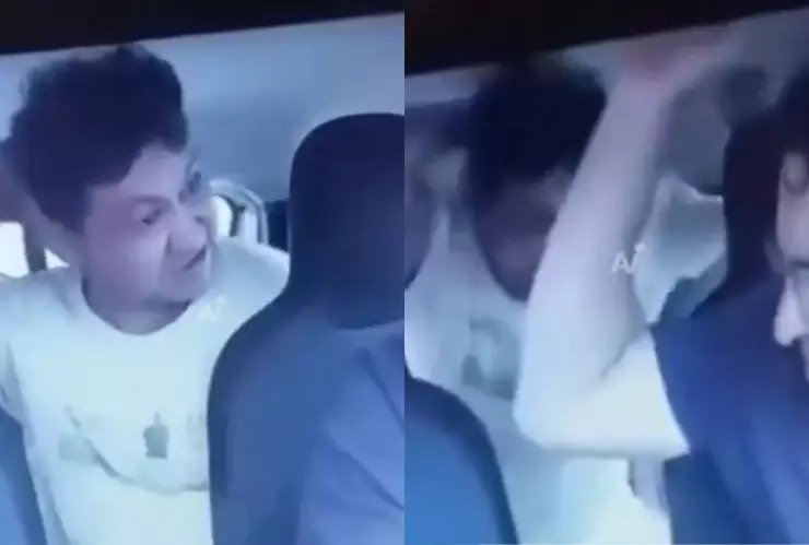 VIDEO | Taxista es atacado con un machete por un pasajero