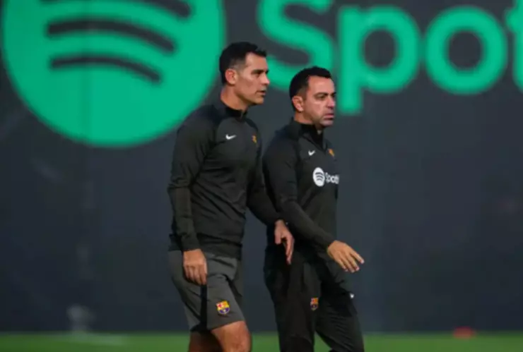 Rafael Márquez y Xavi Hernández