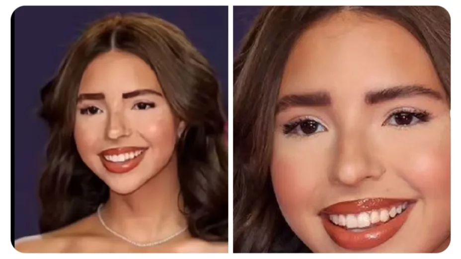 Ángela Aguilar es criticada por su maquillaje en la premiación 2025