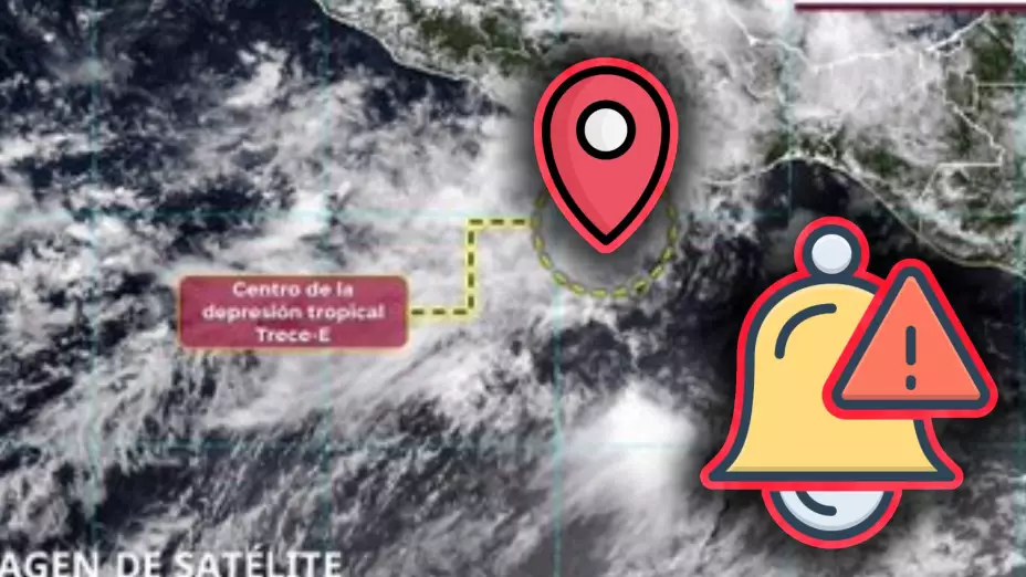 Se forma la Depresión Tropical 13-E y se espera que evolucione al ciclón ‘Mario': ¿Cuál es su ubicación EXACTA?