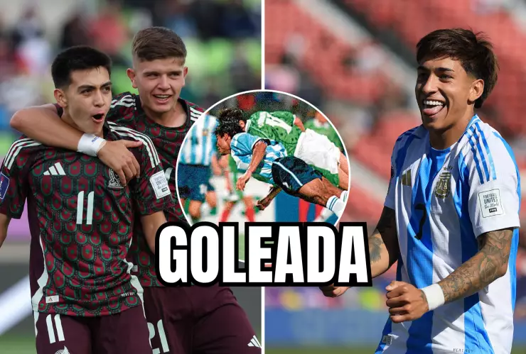 La goleada de México sobre Argentina en el Mundial Sub-20