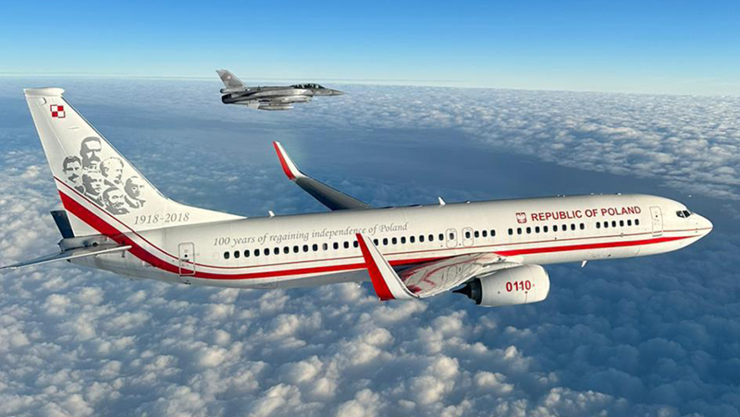 Avión de la Selección de Polonia