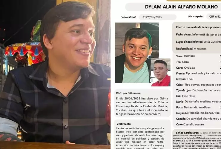 Desaparición de Dylam Alfaro en Yucatán estremece las redes sociales.