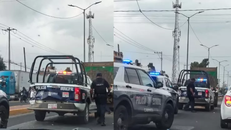 Conductor ebrio agredió a mujer y desató persecución en la carretera México–Puebla hoy; chocó una patrulla