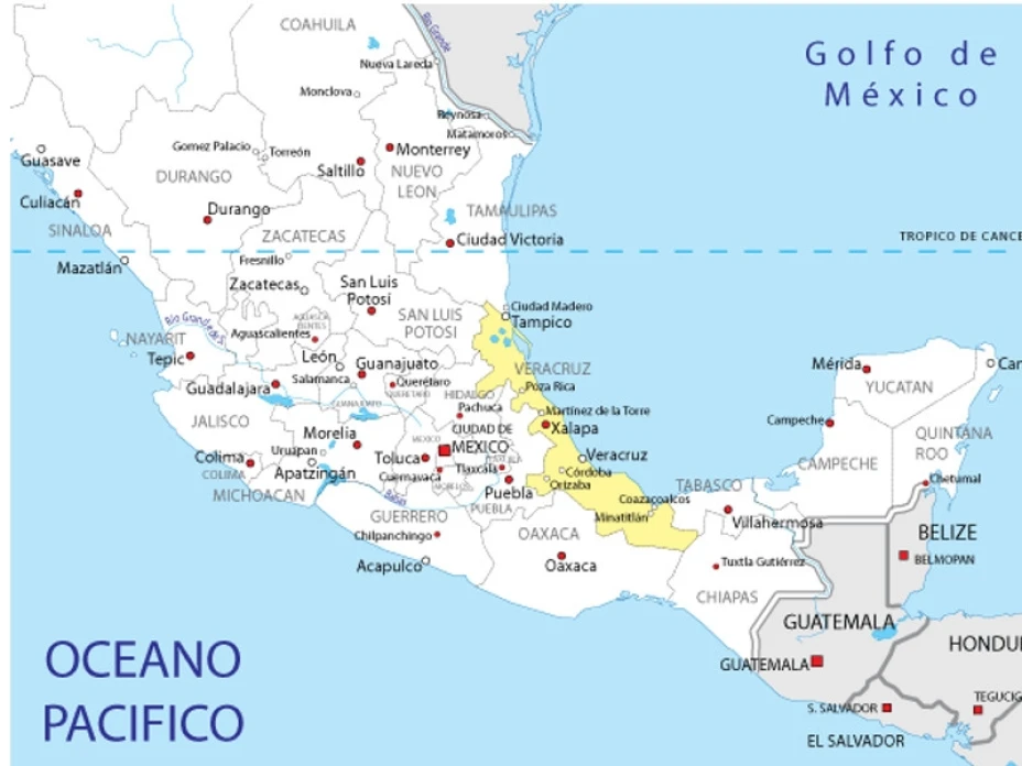 Mapa Veracruz