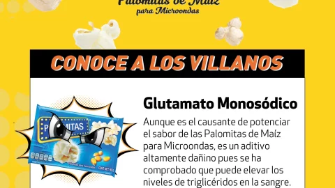 Riesgos por comer palomitas de maíz de microondas