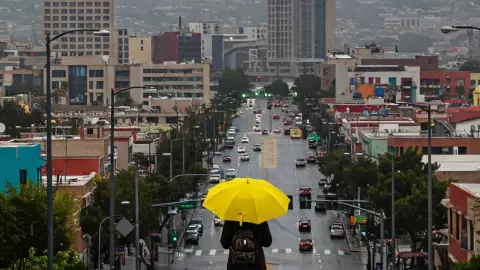 Lluvias durante la madrugada en Tijuana